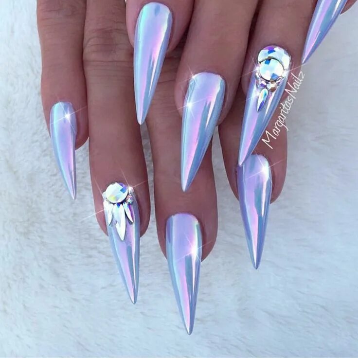 Pin on Маникюр Goth nails, Stiletto nails designs, Stiletto nail art