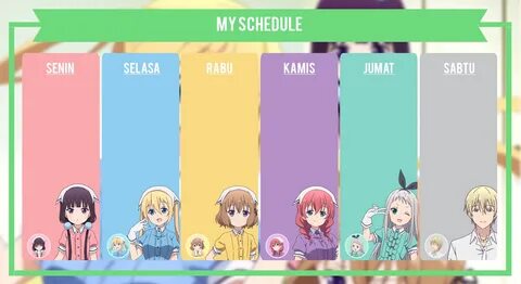 Anime Schedule PSD.