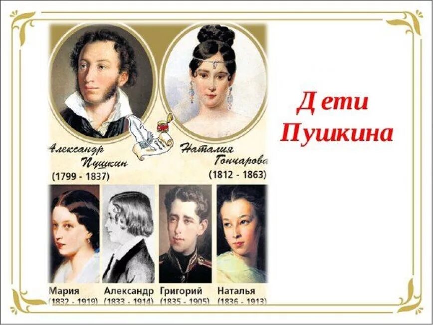 Дети александра пушкина. Жена пушкина. Жена и дети пушкина. Дети александра сергеевича пушкина имена. Как звали детей натальи.