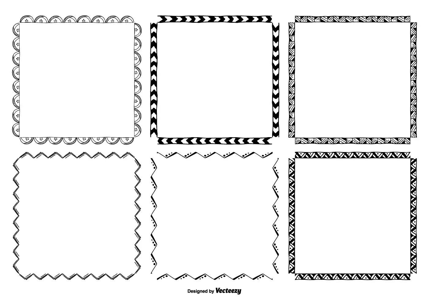 Draw frame draw frame. Hand drawn frame. think frame vector.