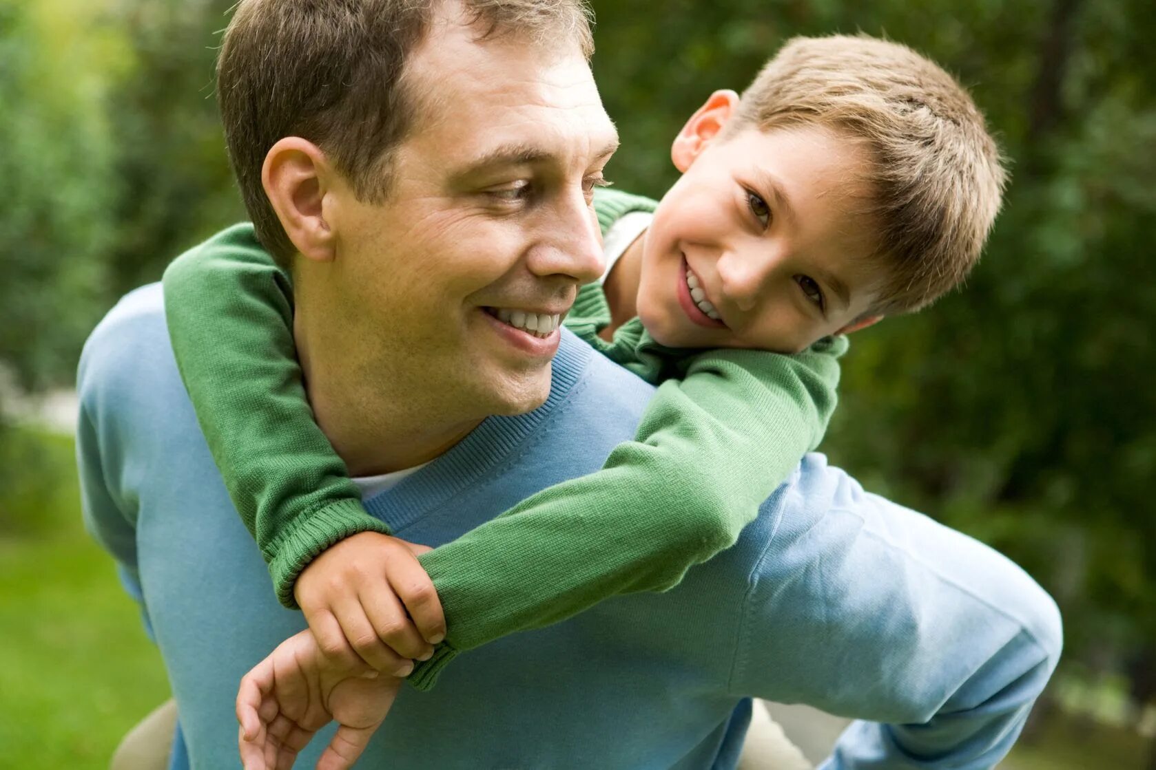 Dad enjoys
