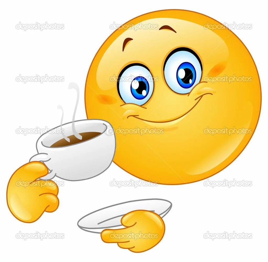 Emoticon drinking coffee Emoticonos divertidos, Caras sonrientes animadas, Emoti