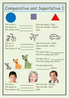 Comparative adjectives exercises
