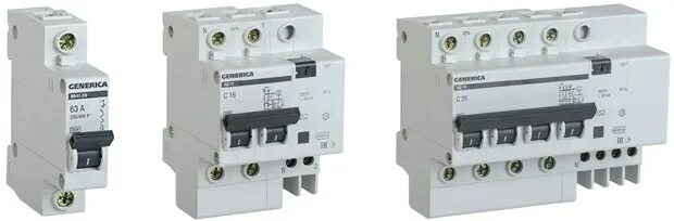 Дсп generica. Дифференциальный автомат generica 32 c16 а. ад 12 generica. дифф автомат 400в иэк 63. модульное оборудование iek.