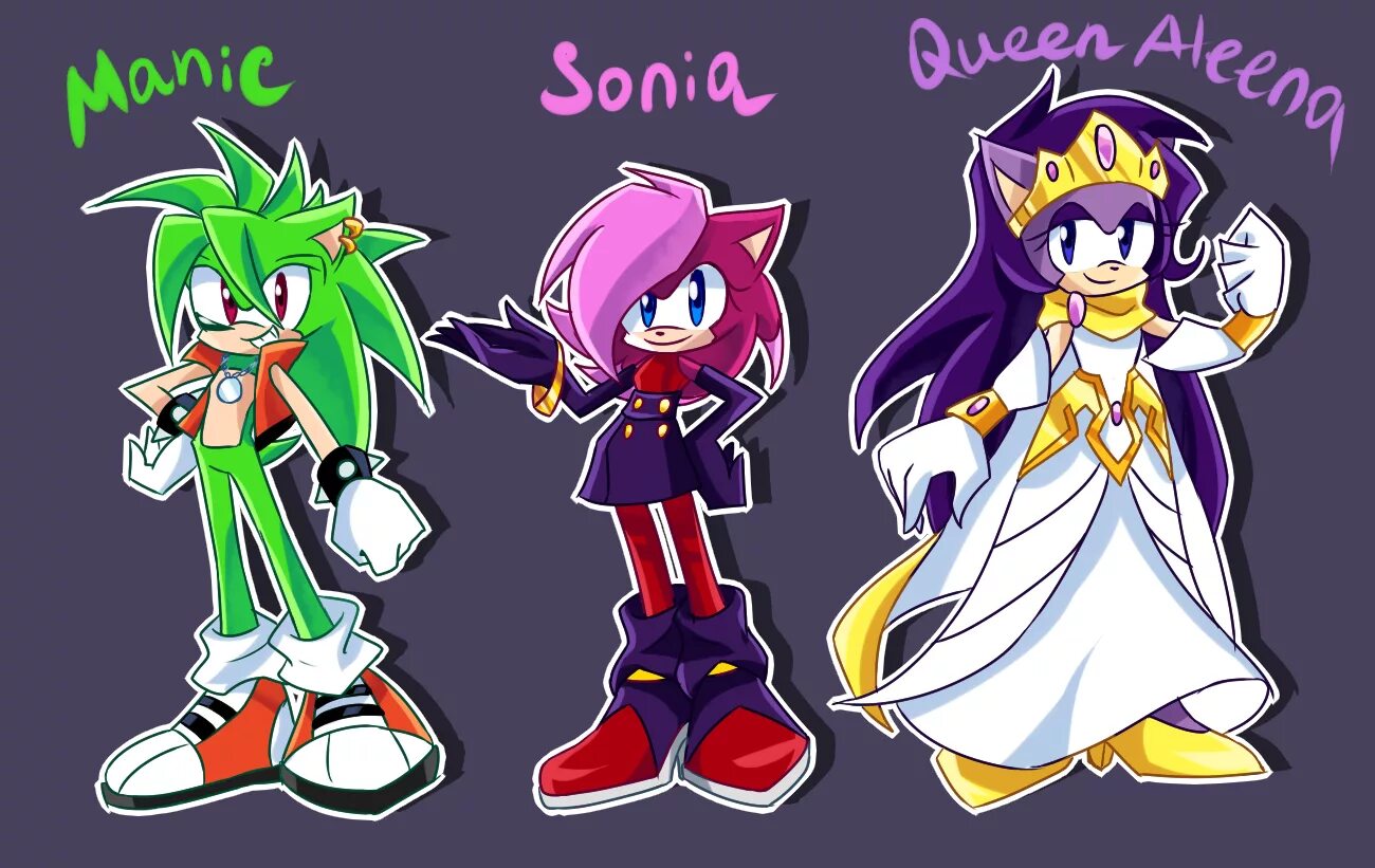 Мэник Соник. Queen Aleena and Sonic мама.