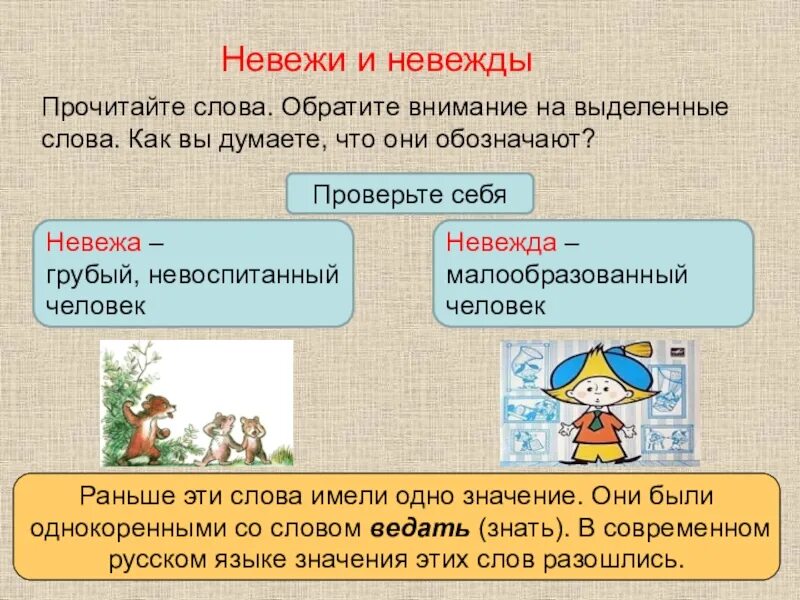 Придумать значение слова. Невежа и невежда. Невежа и невежда разница. Невоспитанный человек невежа или невежда. Невежда и невежа значение слова.