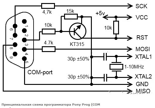 Пони прог. Программатор ponyprog2000 схема. atmega8 программатор схема. программатор пони прог схема. программатор громова схема.