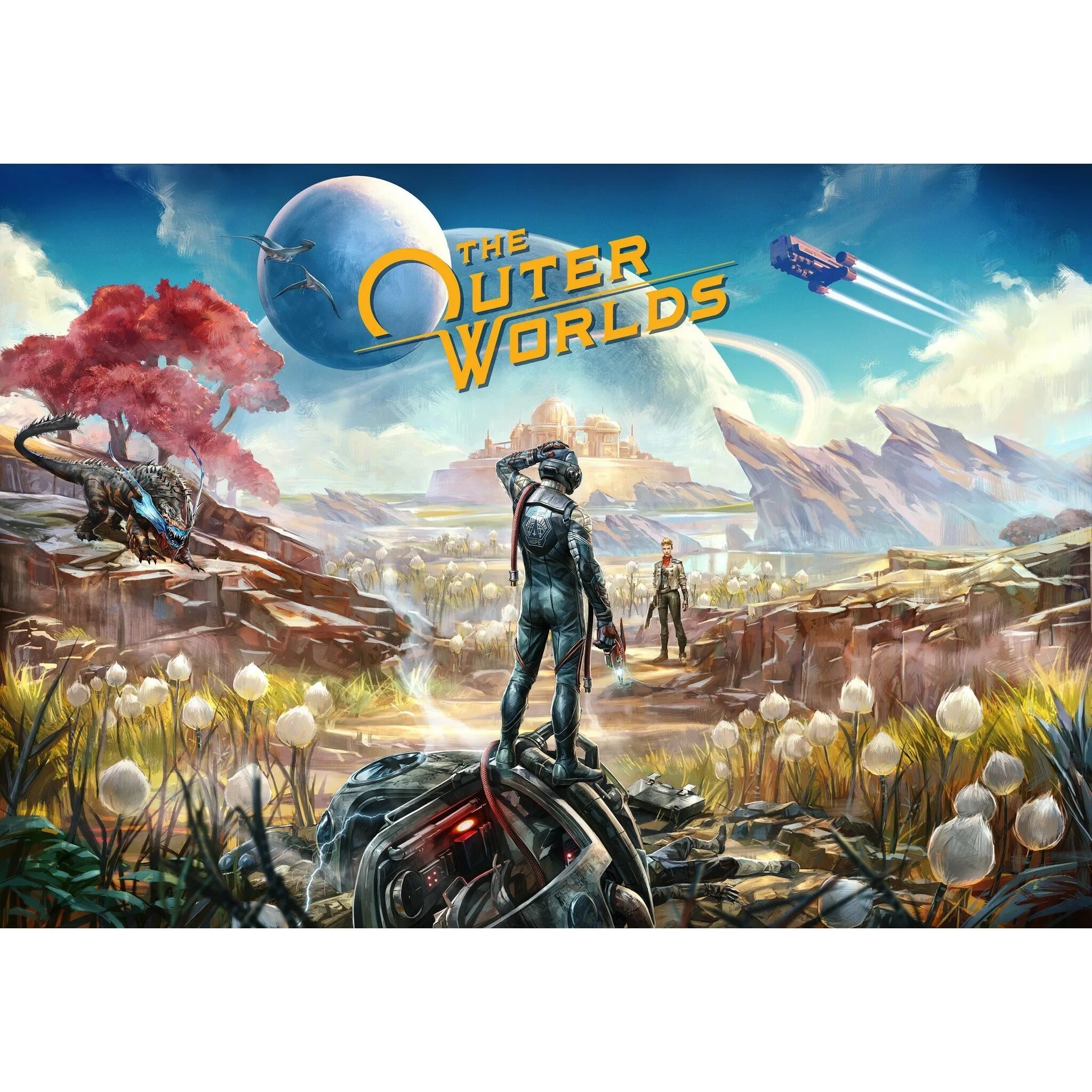 Конец света герои. The Outer Worlds обложка.