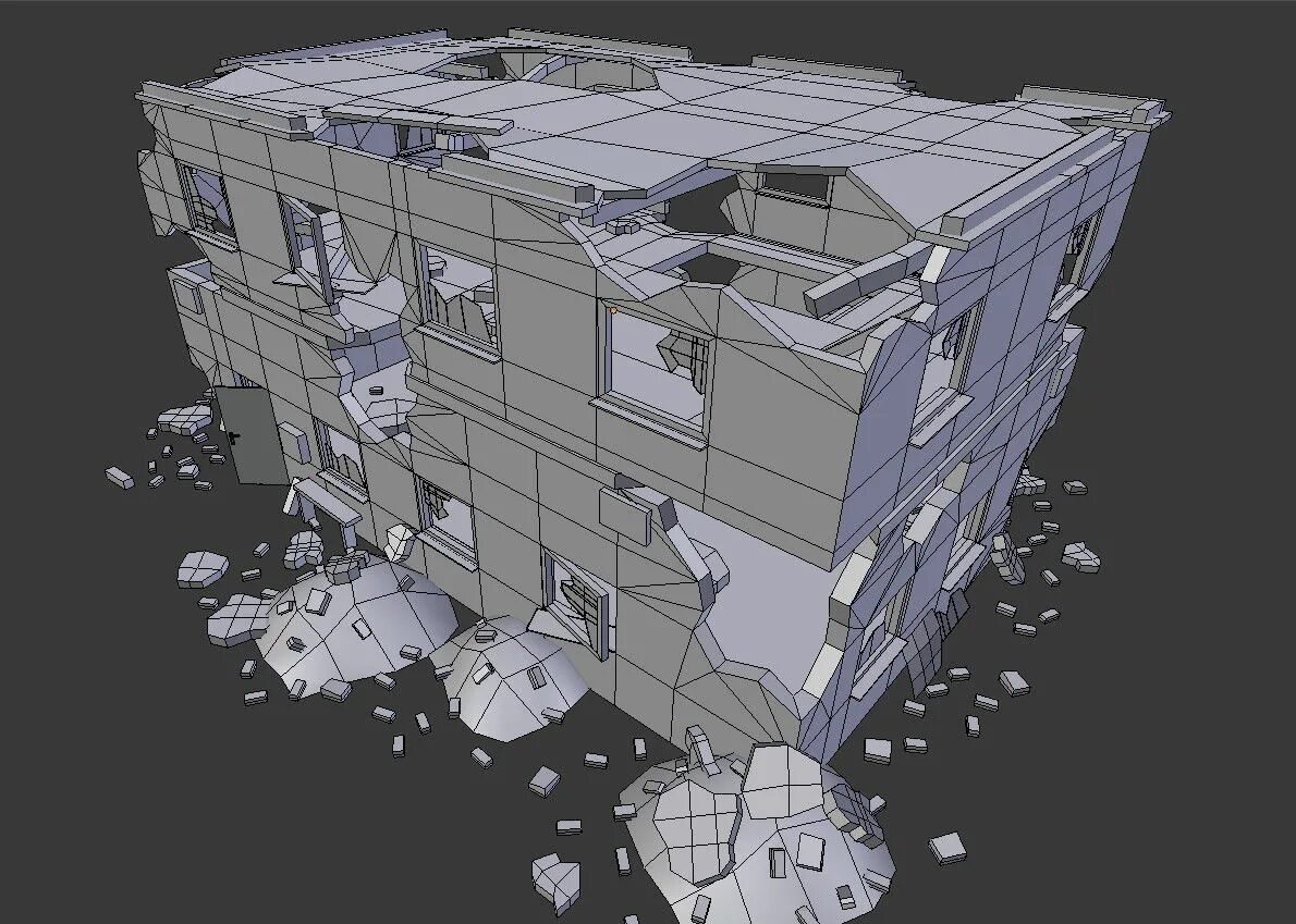 Blender здания