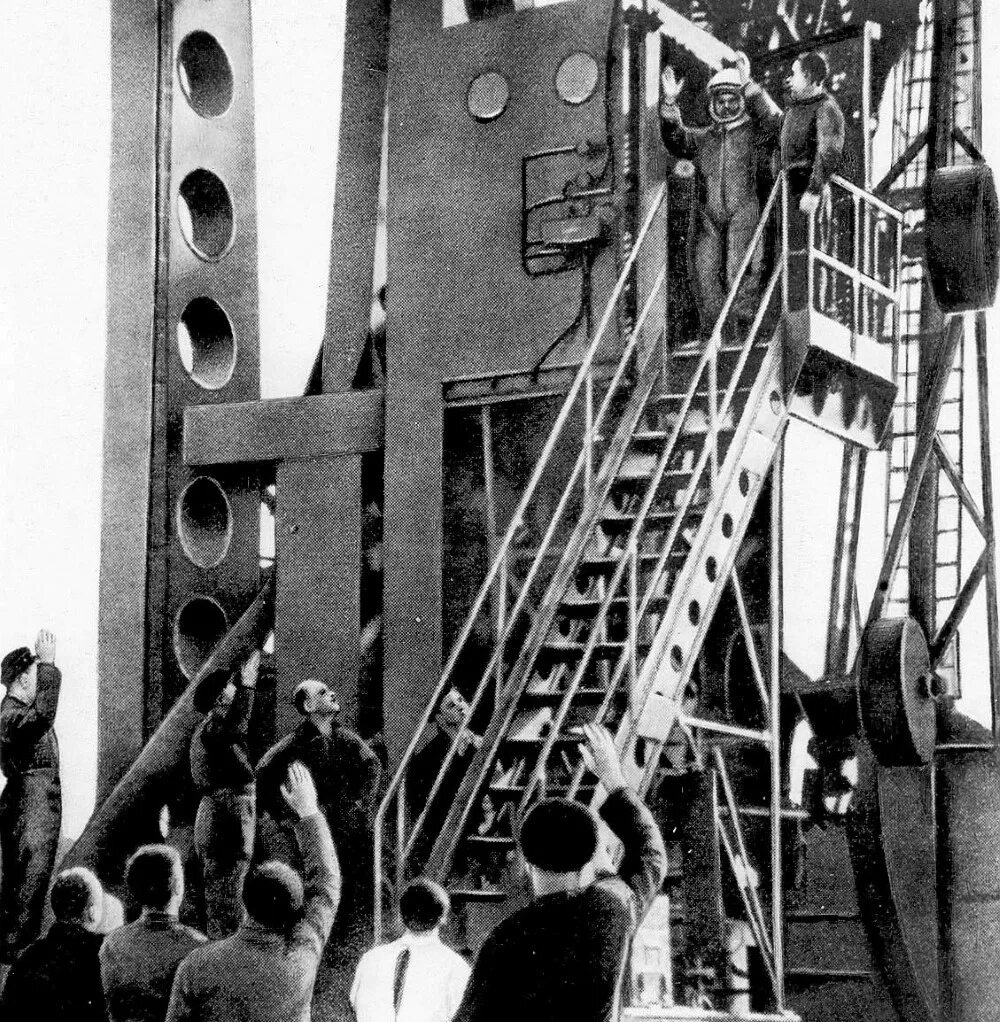 Байконур перед стартом Гагарина 1961.