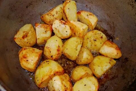 Картофель в казане без мяса