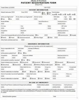 Patient form