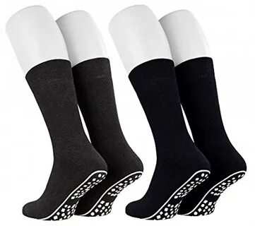 Tobeni 2 Paar Home Socks ABS Stoppersocken Anti-Rutsch Baumwolle Socken für...