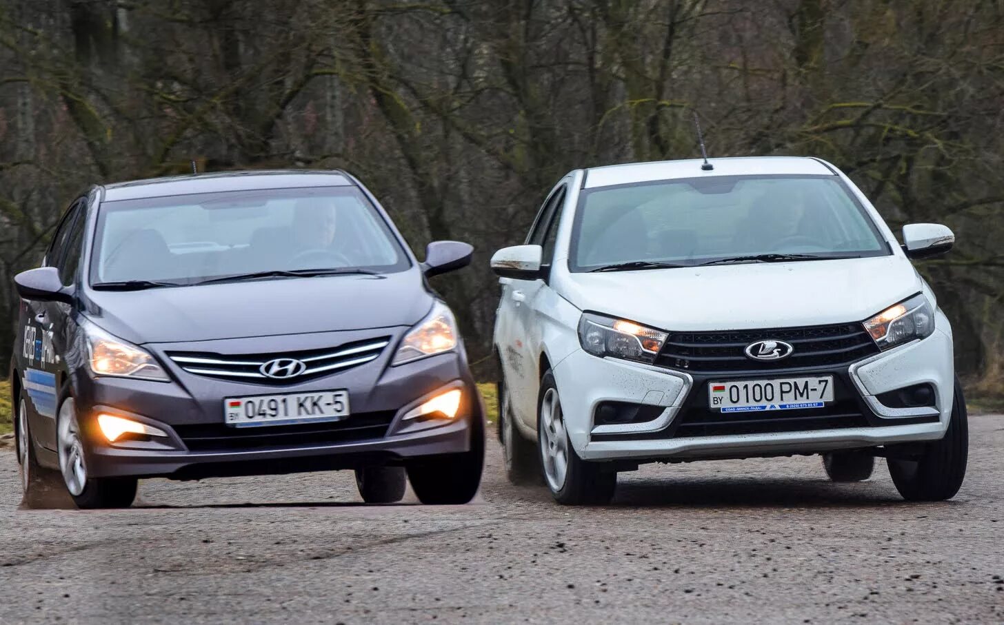 Solaris vs. Hyundai accent и hyundai solaris.