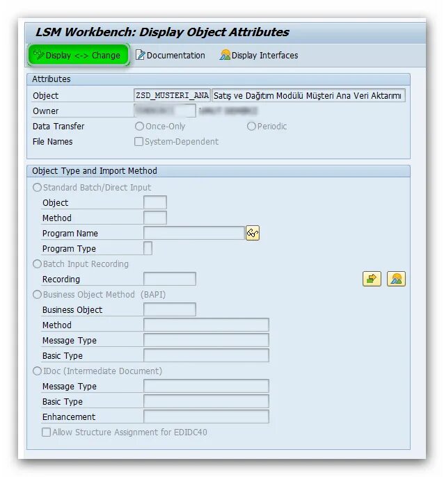 Batch input