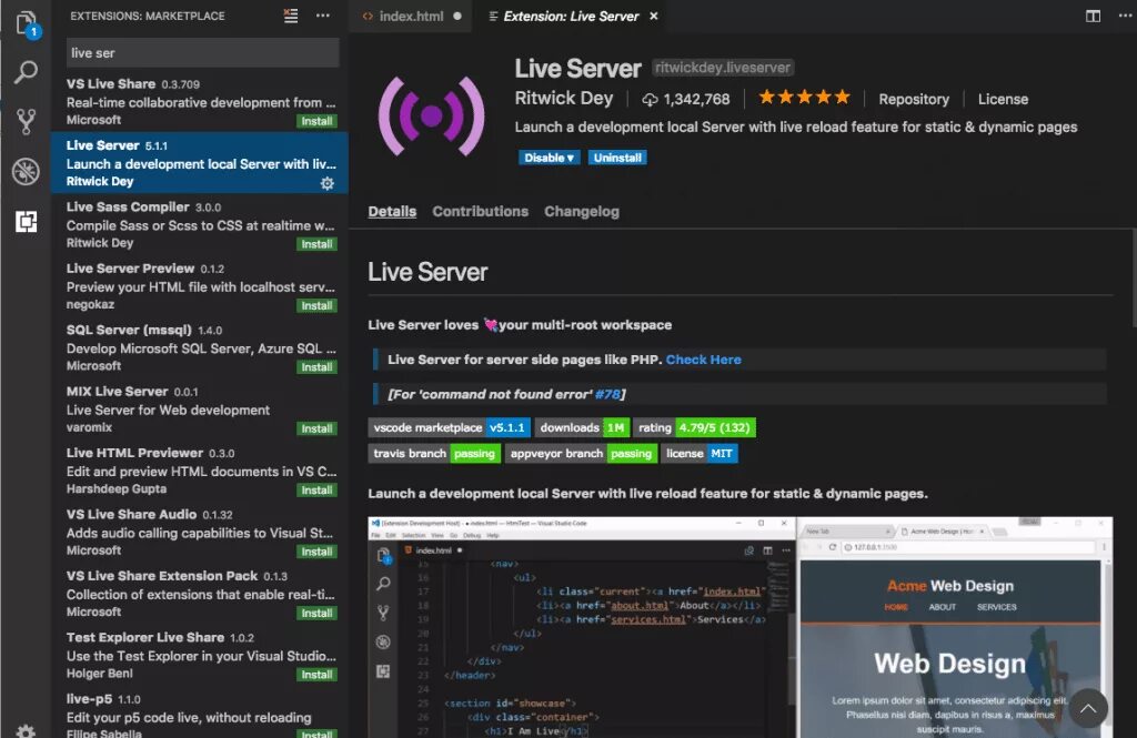 Html extensions. Visual studio для solidity. extension html. html preview. live sas compiler как пользоваться.