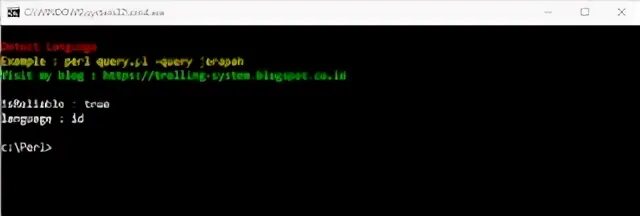 Detect language. Detect language