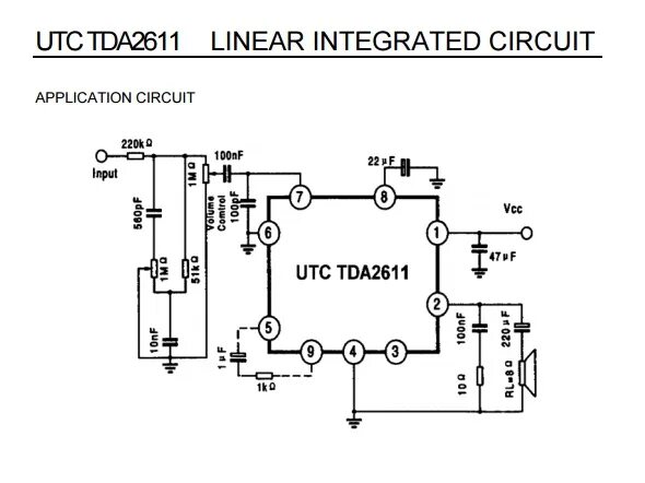 Tda2611a схема усилителя Tda2611a amplifier circuit diagram Circuit diagram, Audio amplifier, Basic elect