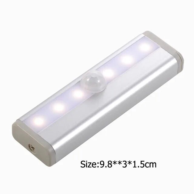 Ночник беспроводной светодиодный светильник. Светильник ночной 6led 0.6w. светильник на батарейках. светильник на батарейках с датчиком.
