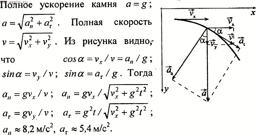 Тангенциальное ускорение задачи с решением. Тангенциальное ускорение нормальное ускорение * тангенциальное. Тангенциальное ускорение ускорение камня при броске. Нормальное и тангенциальное ускорение камня брошен под углом. С башни в горизонтальном направлении