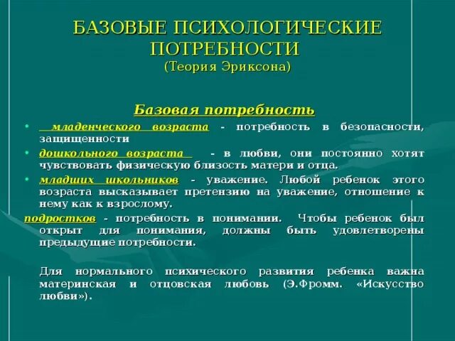 Потребности ребенка 7 11 лет. Потребности дошкольников. Базовые психологические потребности. Психологические потребности ребенка. Базовые потребности ребенка.