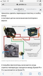 При какой включается вентилятор
