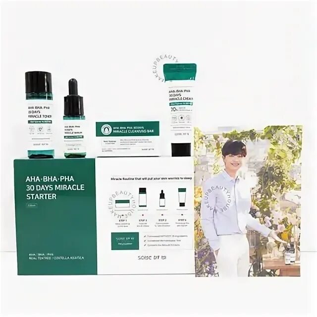 Some by mi starter kit. Some by mi aha-bha-pha 30 days miracle starter kit. some by mi aha bha pha 30 days miracle truecica clear pad. miracle hair&amp;body starter kit. nacific vegan pink aha bha serum jnpsds.