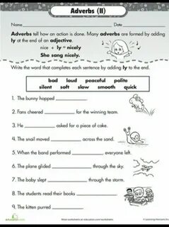 Adverbs worksheets