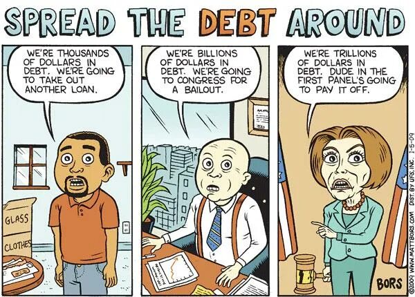 Another around. Debts fun. Ponzi funny cartoons. Clearing debts Comics.