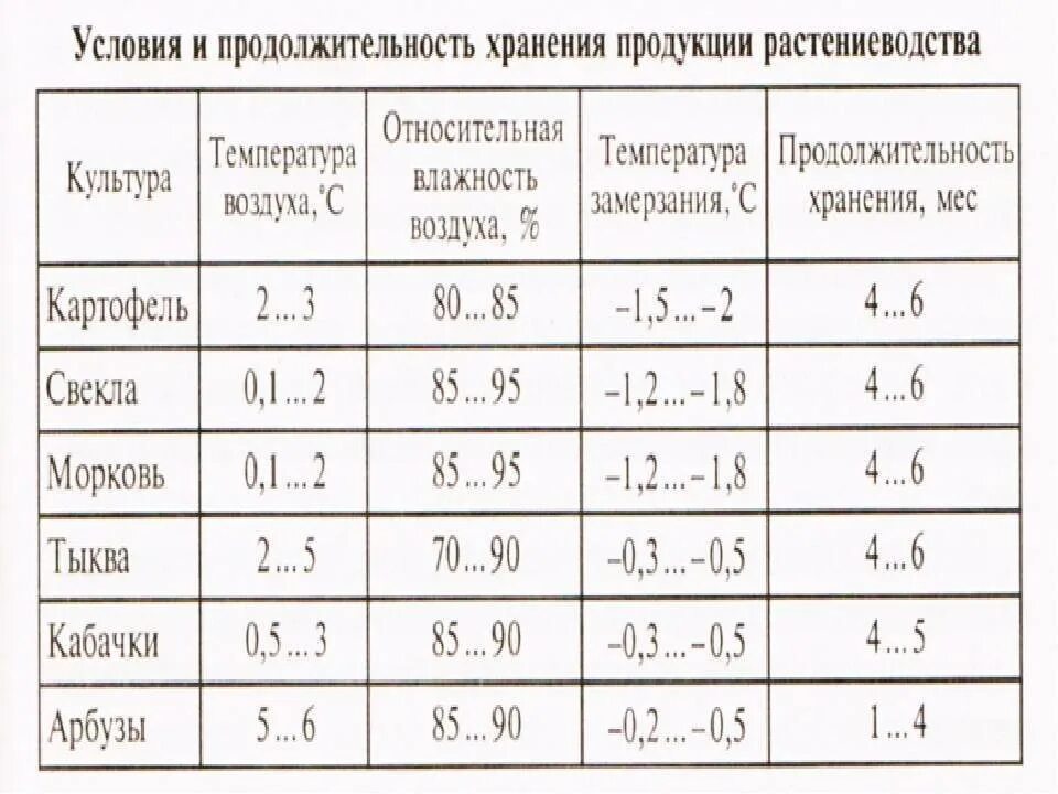 Хранение овощей нормы. Условия хранения,сроки хранения, температурный режим. Условия хранения картофеля температура и влажность при хранении. Таблица режимы и условия хранения продукции. Оптимальная температура и влажность для хранения картофеля.