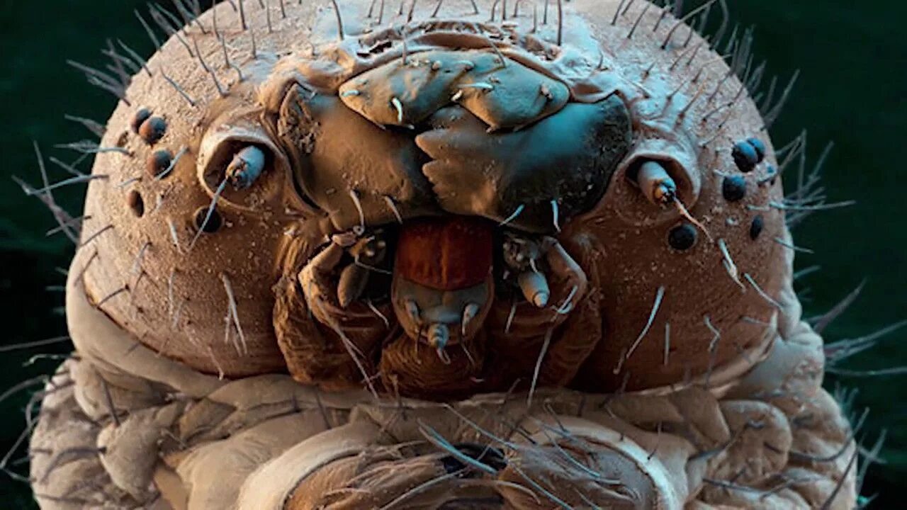 Бактерии на мухе. Клещ Demodex folliculorum микроскоп. Тихоходка и клещ. Микрофотография дождевого червя. Тихоходка в микроскопе.
