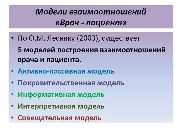 Модели взаимодействия врача и пациента по витчу. Модели взаимодействия врача и пациента. модели взаимоотношений врач больной.