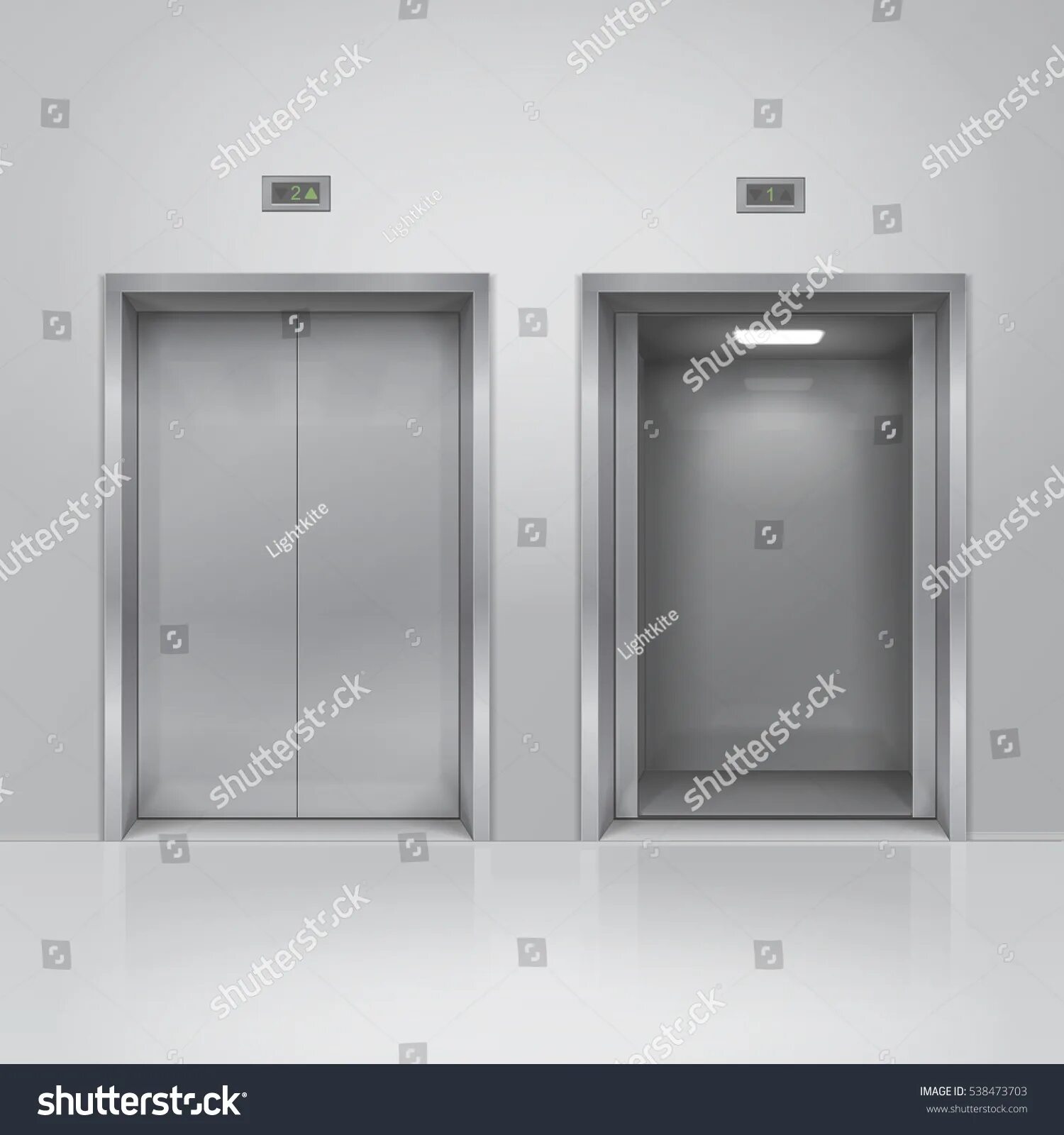 Open elevator