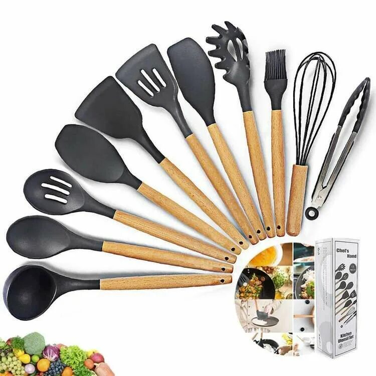 Силиконовый набор для кухни. Silicon Kitchen Utensils Set чёрный. Silicone Kitchen Utensils набор. Стерхн Silicone Kitchen Utensils Set. Kitchen Utensils набор лопаток из 11 штук.