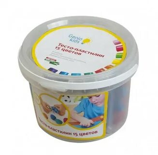 Тесто пластилин для лепки genio kids