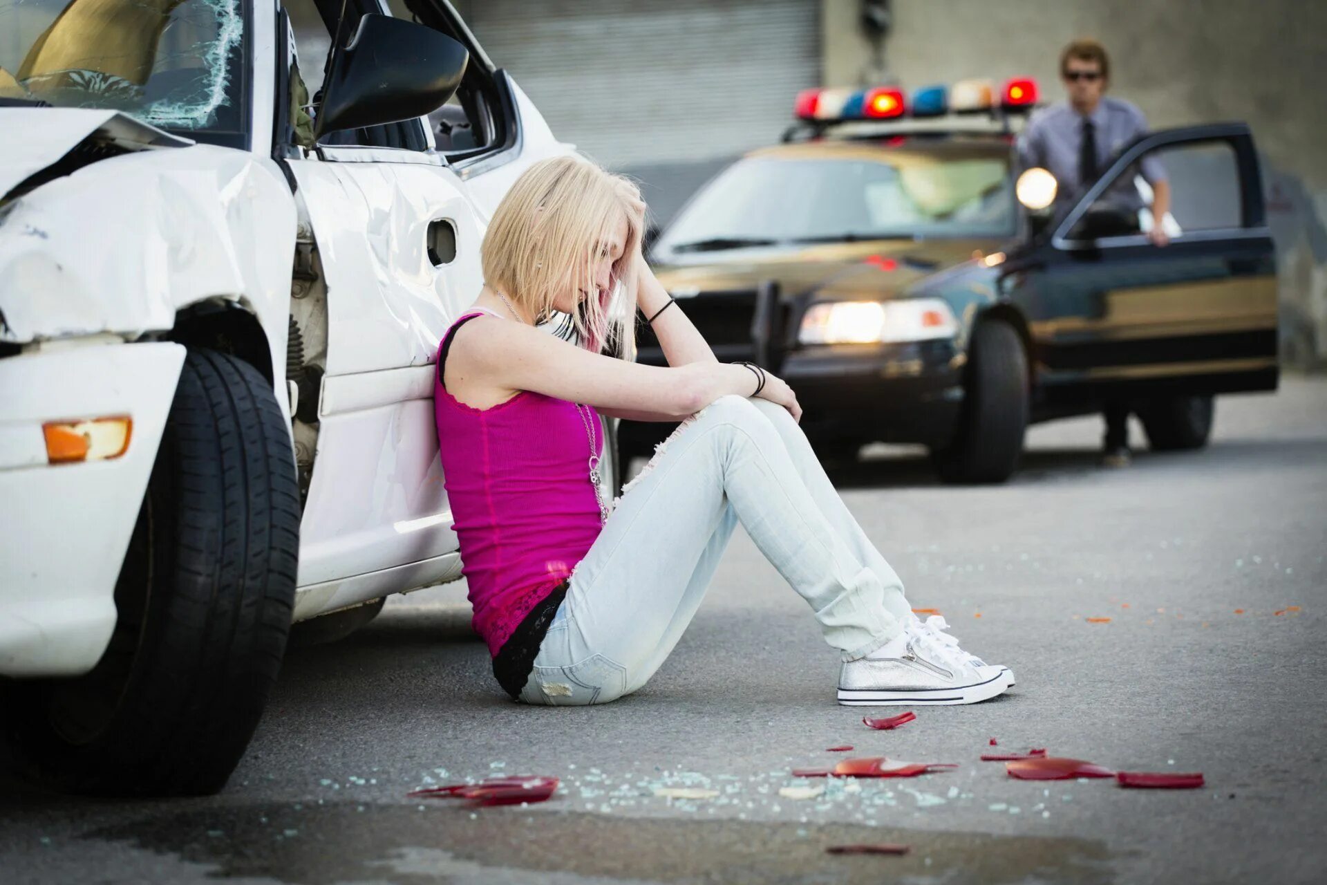 People crash