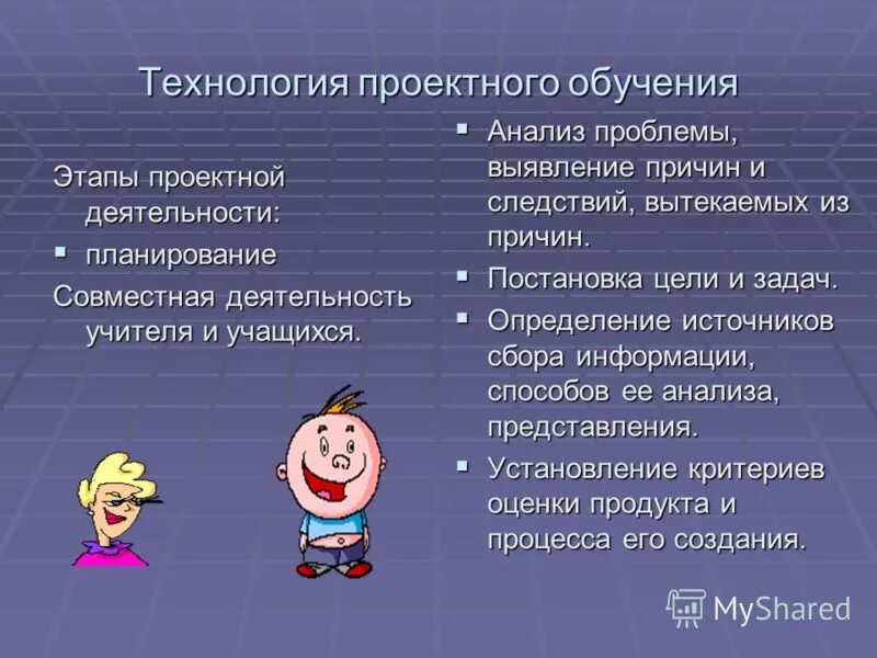 проектное обучение. образовательная проблематика. проблемы проектного обучения.