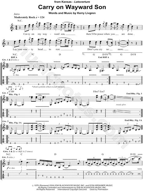 Kansas carry текст. Ноты блудный сын. carry on my wayward son ноты. kansas carry on my wayward son. сверхъестественное блудный сын.