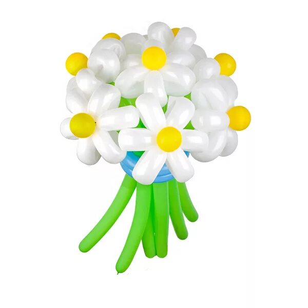 Белые цветы из шаров. Букет из шаров. Цветы из шариков. Букет из воздушных шаров ромашки. Ромашки из шариков.