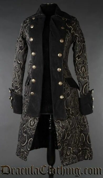 Сюртук также считался верхней одеждой. Камзол Готика. Женский камзол 19 века. Камзол мужской 19 век Готика. Черный камзол.