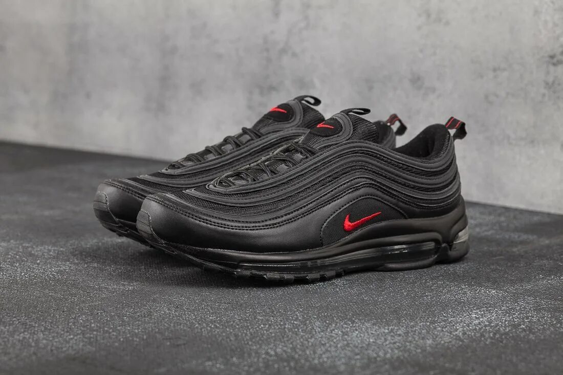 Nike air 97 мужские. Nike Air Max 97 Black. Nike Air Max 97 Triple Black. Nike Air Max 97 черные. Nike Air Max 97 Black мужские.