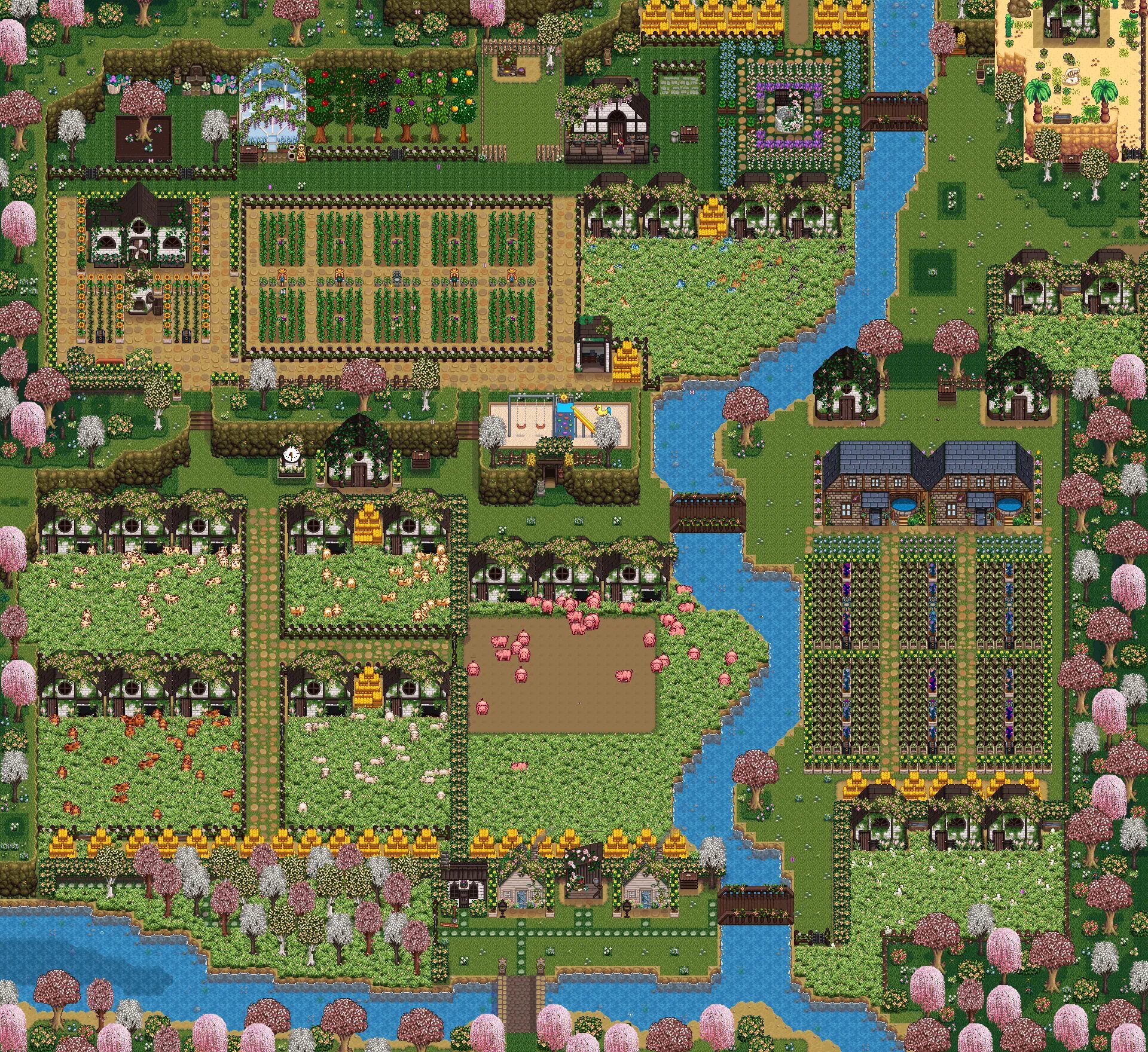 Игры похожие на старди валле. Stardew Valley ферма. Лесная ферма Stardew Valley. Речная ферма Stardew Valley. Пляжная ферма Stardew Valley.