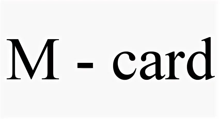 M card