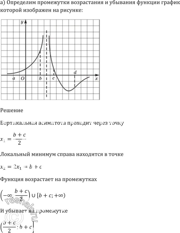 Как определить по графику промежутки возрастания Промежутки возрастания и убывания функции по графику