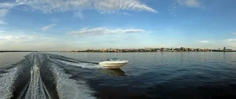 Самара через волгу