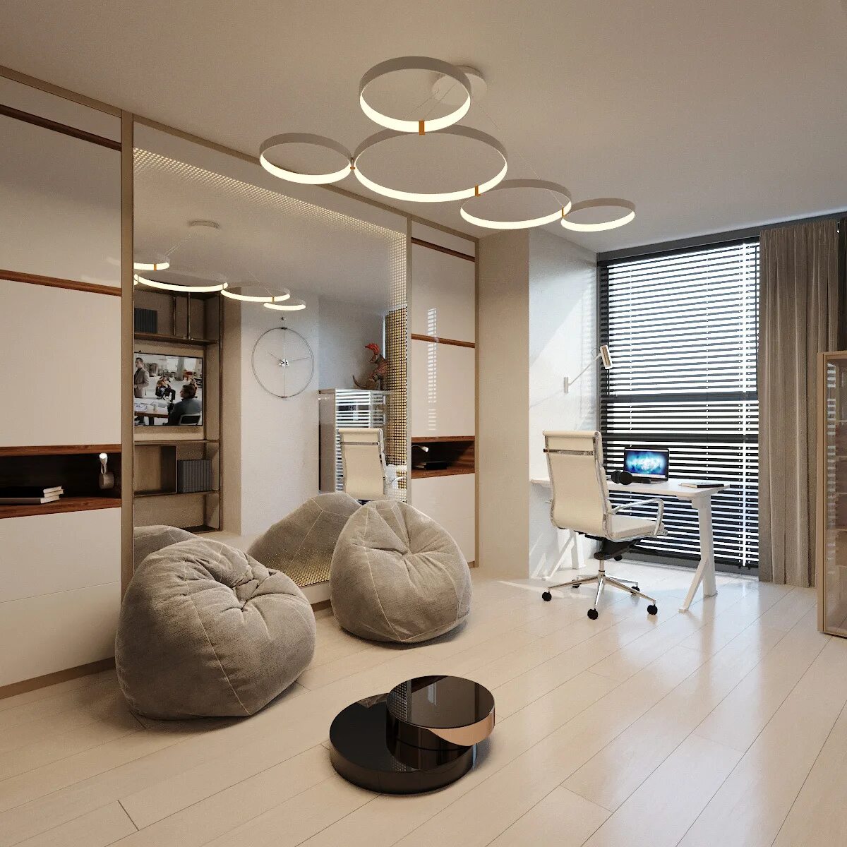 Black Interior on Behance Black interior design, House interior design living ro