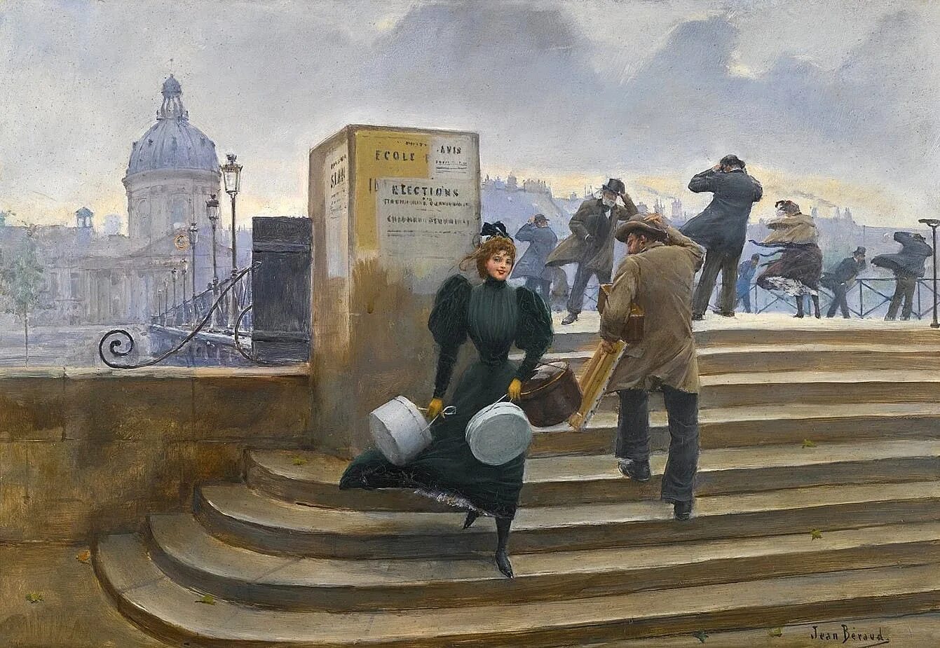 Снизу картины. Jean Beraud художник. Jean Beraud (1849–1935).