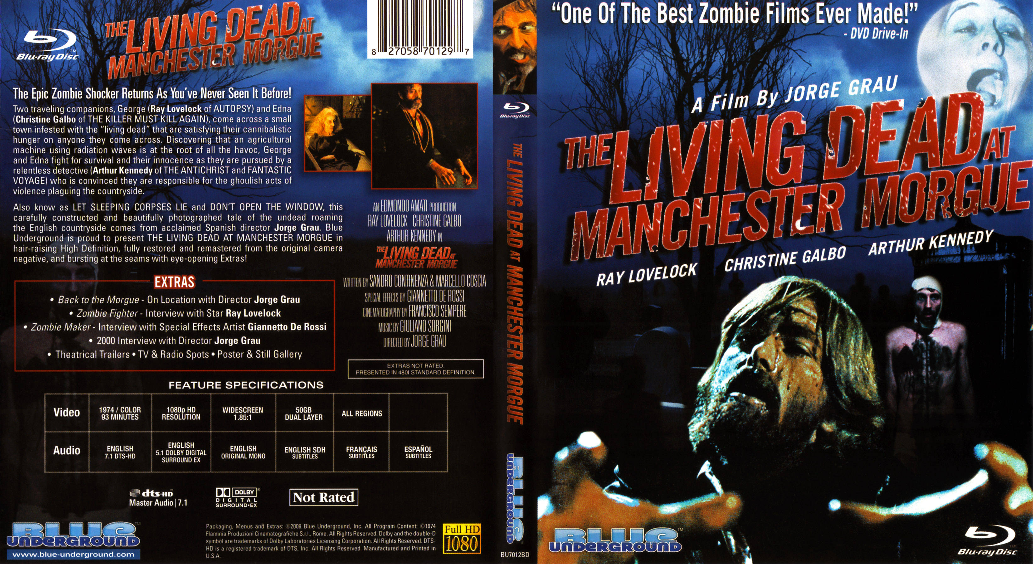 Могила живых мертвецов. The Living Dead at Manchester Morgue 1974. Могила живых мертвецов (1982). As good as Dead City Morgue. Return of the Living Dead 3 Special BLURAY.