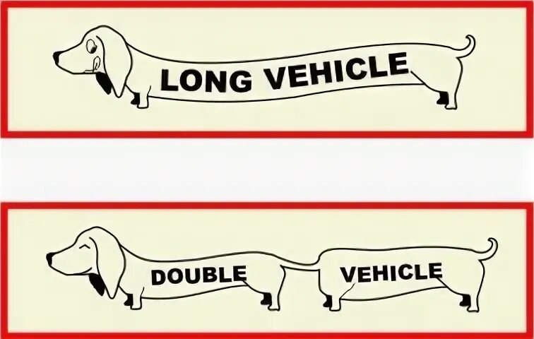 Ronda s dog is not long перевод. Long vehicle такса. Табличка long vehicle. Long vehicle наклейка. Наклейка long vehicle такса.