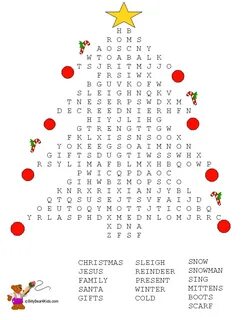 Christmas wordsearch